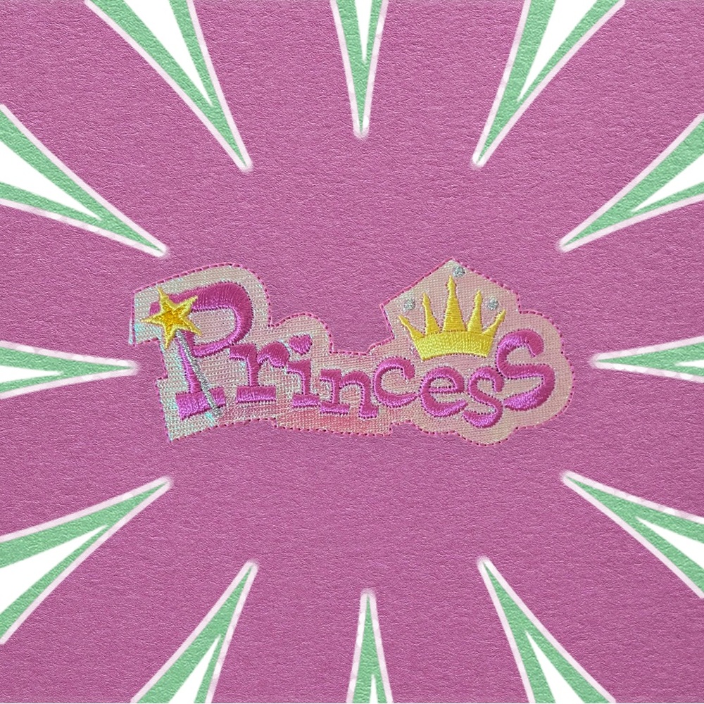 Princess iron on patch